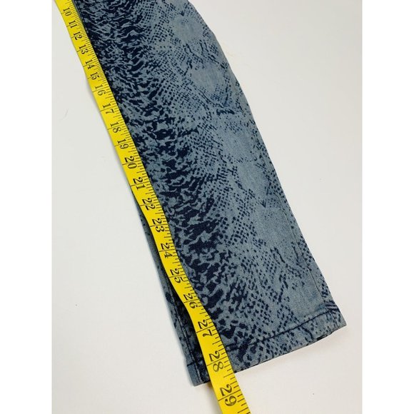 Soft Surroundings Python Snake Print Mid Rise Skinny Jeans Jeggings - Picture 5 of 10